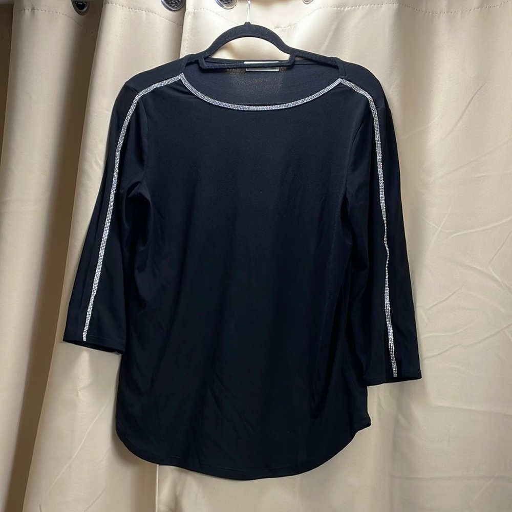 Black bling blouse